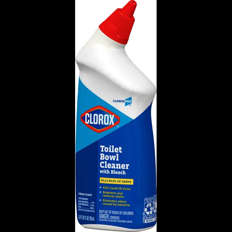 Clorox® Floral Fresh Scent Toilet Bowl Cleaner Deodorizer 24 FLOZ Multi Surface RTU Bleach 12/Case