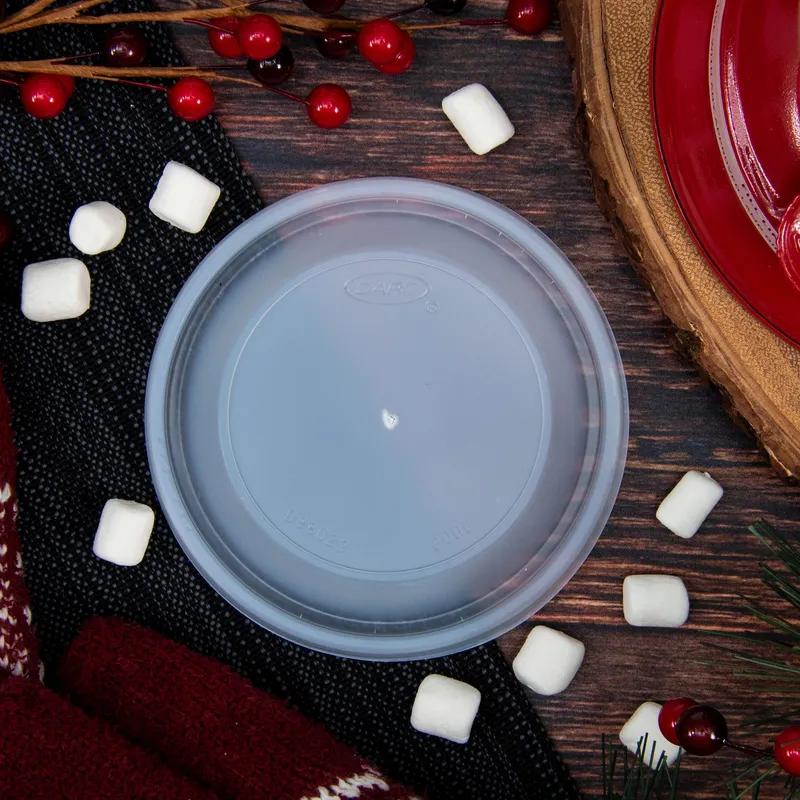 Dart® Lid Dome 4.3 IN HIPS Translucent For 20 OZ Cup No Hole Vented 100 Count/Pack 10 Packs/Case 1000 Count/Case