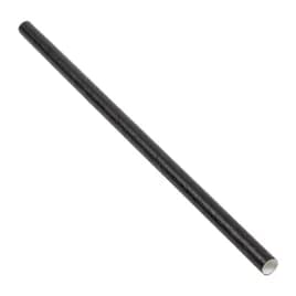 PrimeWare® Jumbo Straw 5.75 IN Paper Black Unwrapped 500 Count/Pack 8 Packs/Case 4000 Count/Case