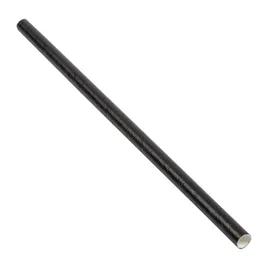 Jumbo Straw 0.197X5.75 IN Paper Black Unwrapped 500 Count/Pack 8 Packs/Case 4000 Count/Case