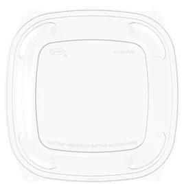 Dart® PresentaBowls Pro® Lid Dome 8.5X8.5X1.04 IN 1 Compartment PET Clear For 24-32-48-64 OZ Bowl 63 Count/Pack 4 Packs/Case