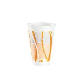 Dart® LX® Cup Insulated 16 OZ Polystyrene Foam Orange Impulse 1000/Case
