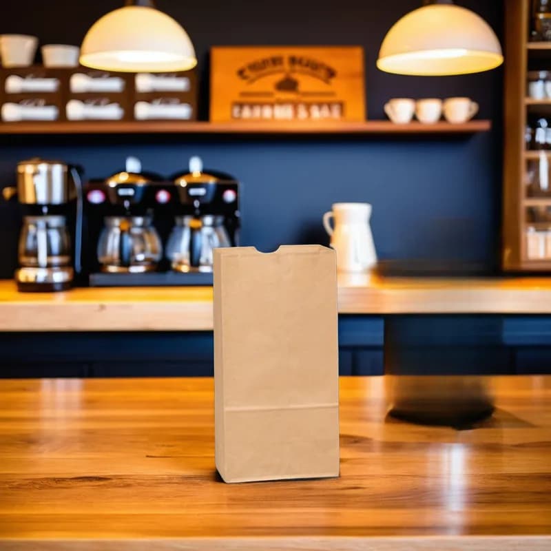 Duro® Bag 9.75X5X3 IN 4 LB Virgin Paper 52# Extra Heavy Kraft With Self-Opening (SOS) Closure 400/Bundle