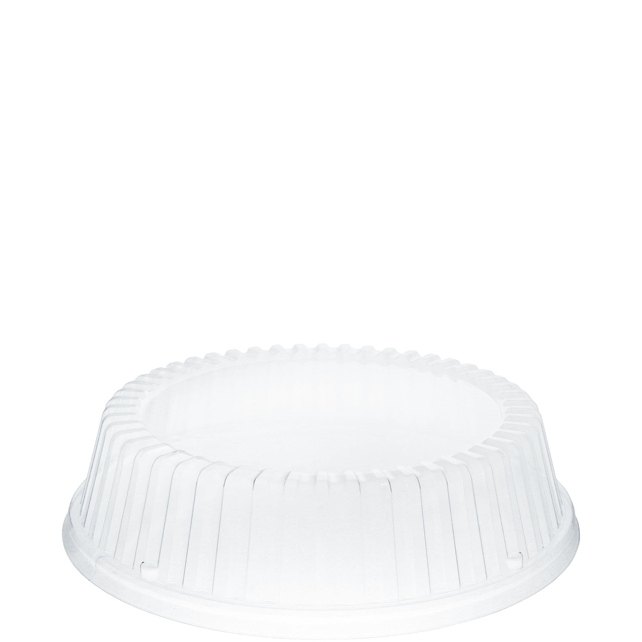 Dart® Lid Dome 2.2 IN 1 Compartment OPS Clear Round For Plate Unhinged 125 Count/Pack 4 Packs/Case 500 Count/Case