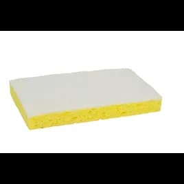 Scotch-Brite™ 63 Scrub Sponge 6.1X3.6X0.7 IN Light Duty Cellulose White Rectangle Dishwasher Safe 20/Case