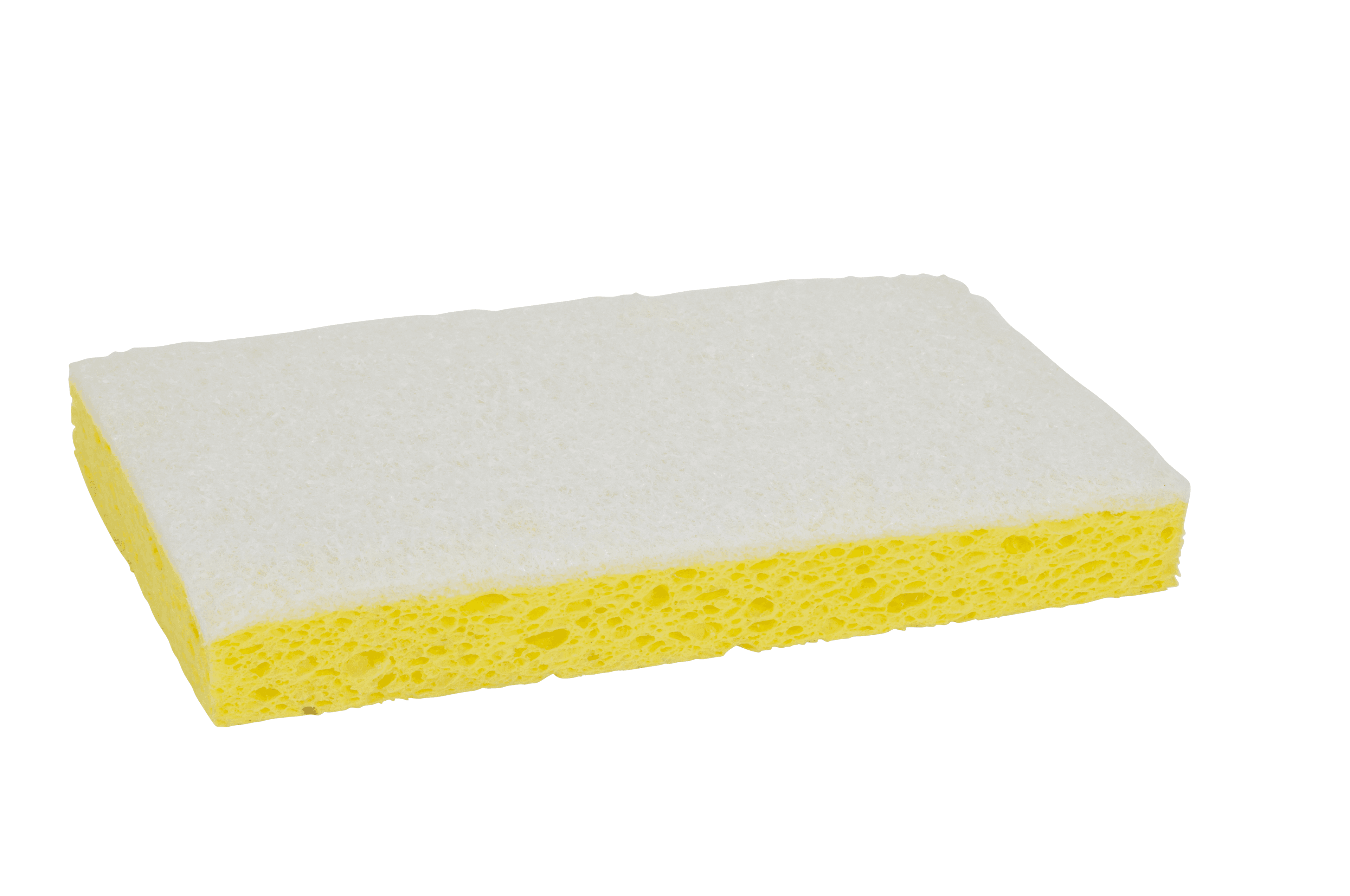 Scotch-Brite™ 63 Scrub Sponge 6.1X3.6X0.7 IN Light Duty Cellulose White Rectangle Dishwasher Safe 20/Case