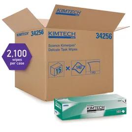 Kimtech Science Kimwipes Cleaning Wipe 14.43X16.4 IN Delicate Task 1 Tissue Paper White 144 Count/Pack 15 Packs/Case