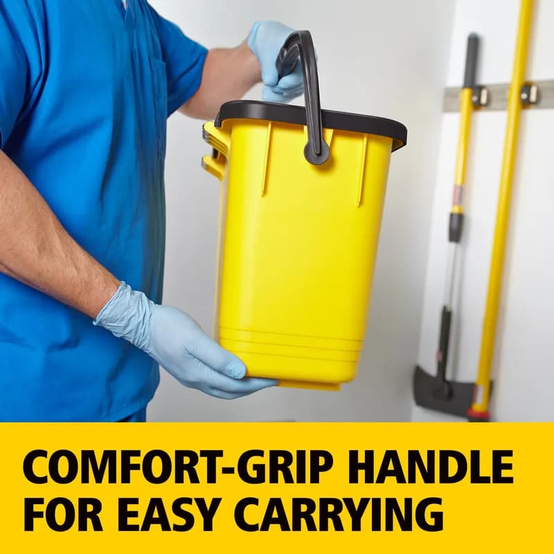 Hygen™ Mop Bucket Resin Yellow Charging 1/Each
