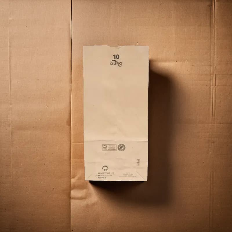 Bag 13.75X7X4.5 IN 12 LB Virgin Paper 57# Extra Heavy Kraft With Self-Opening (SOS) Closure 400/Bundle