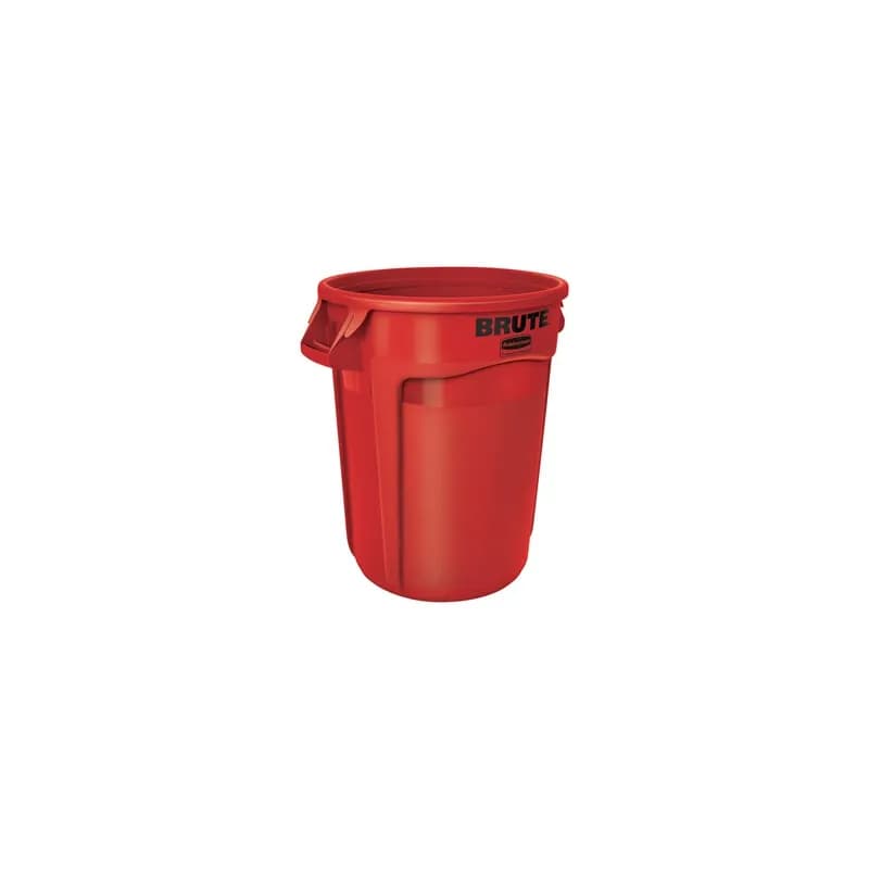 Brute® Trash Can 32 GAL 128 QT Red Resin 1/Each