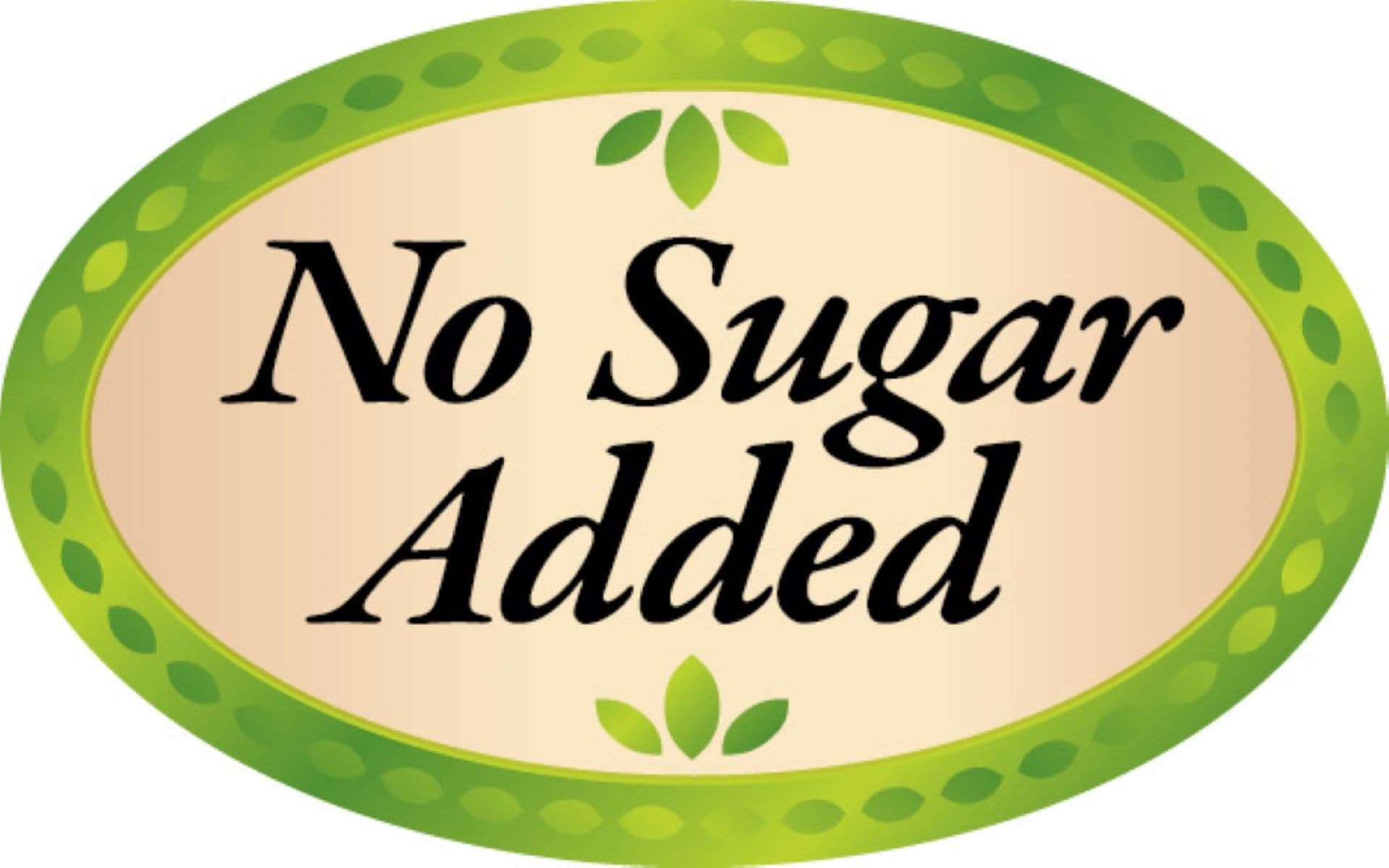 No Sugar Added Bakery Flavor Label 1.25X2 IN Oval 4 Color Process 500 Count/Roll 5 Rolls/Sleeve