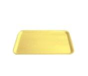 8S Meat Tray 10.25X8.25X0.5 IN Polystyrene Foam Shallow Yellow Rectangle 500/Bundle
