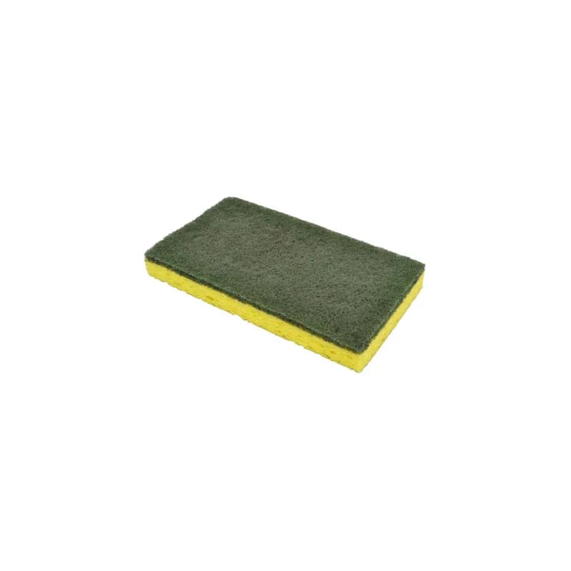 Scrub Sponge 6X3.38X0.75 IN Medium Duty Cellulose Yellow Green 20/Case