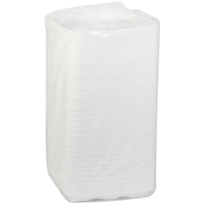 Cafeteria & School Lunch Tray 10.25X8.25X1.125 IN 5 Compartment Polystyrene Foam White Rectangle 500/Case