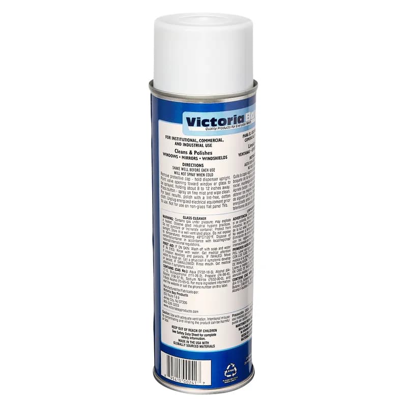 Victoria Bay Glass Cleaner Aerosol 19 FLOZ 12/Case