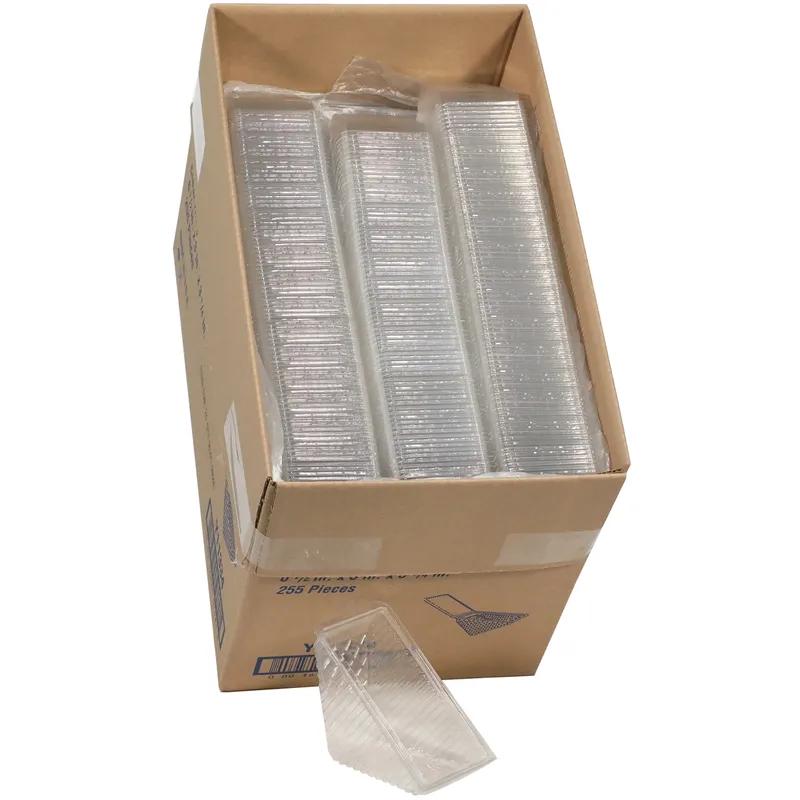 Sandwich Wedge Hinged With Flat Lid 6.5X3X3.25 IN PET Clear Triangle 255/Case