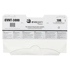Evogen® Toilet Seat Cover Recycled Paper White Half-Fold 3000/Case