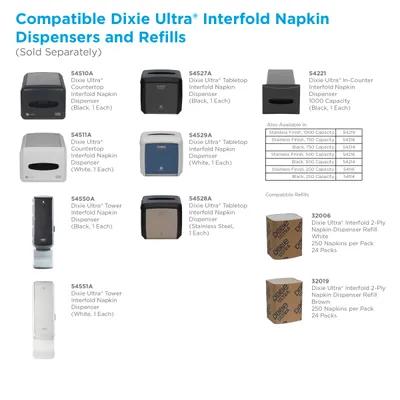 Dixie® Ultra Napkin Dispenser 7.5X5.86X7.20 IN Black 1/Each