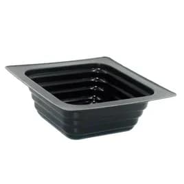 WNA Atrium Take-Out Container Base 3.48X3.48X1.3 IN OPS Black Square 2500/Case