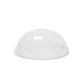 Lid Dome 4.7X1.838 IN PET Clear For Cup With Hole 1000/Case