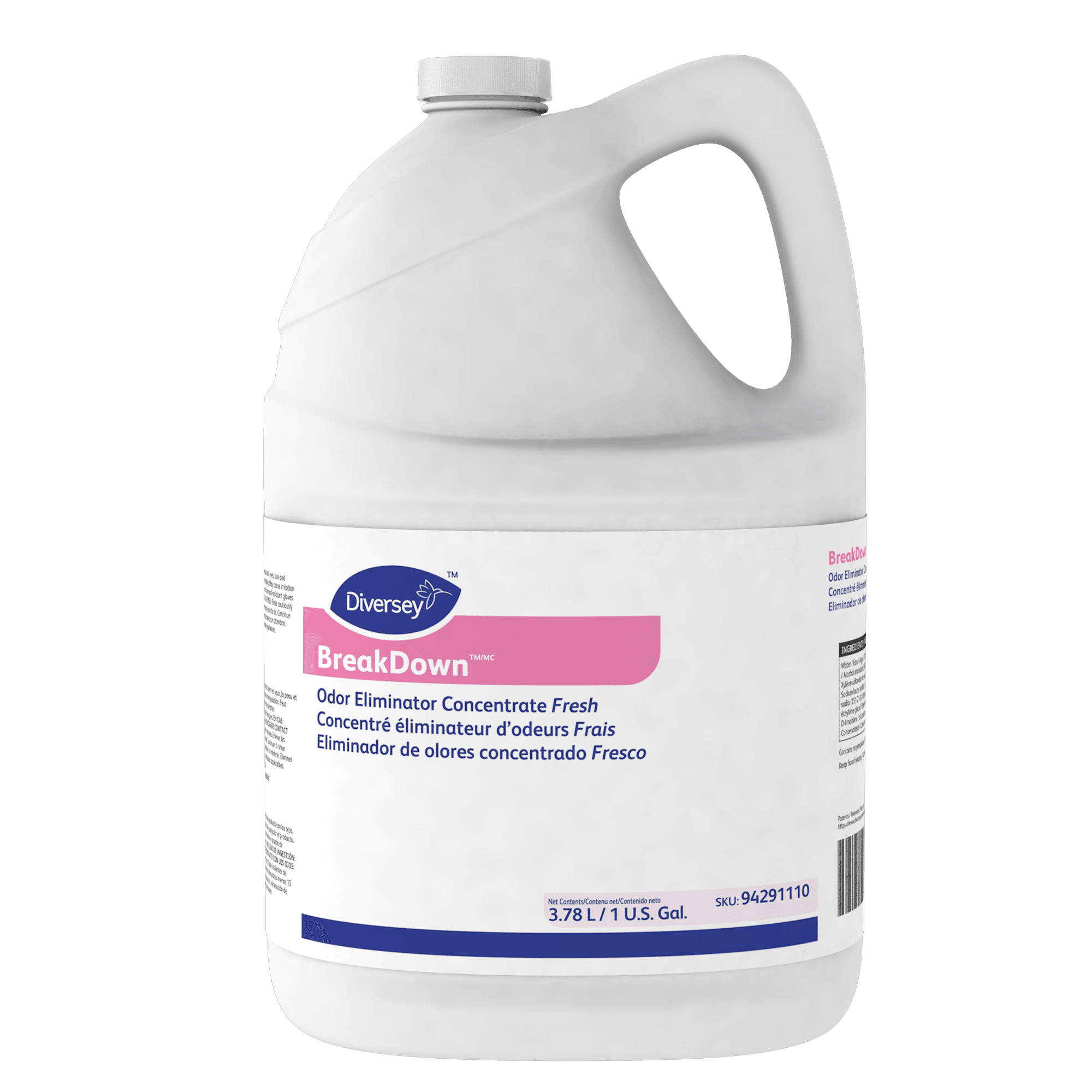 BreakDown Odor Eliminator & Cleaner Fresh Scent Red Liquid Concentrate 1 GAL 4/Case