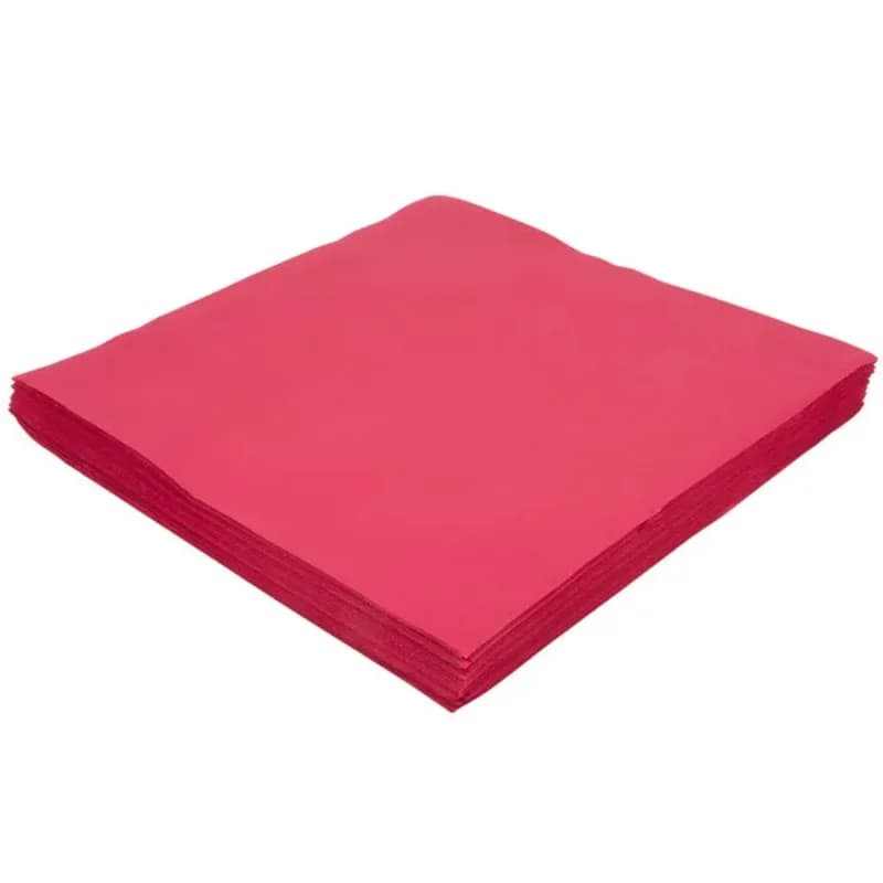 Dinner Napkins 16X16 IN Burgundy Flat 250 Count/Pack 2 Packs/Case 500 Count/Case