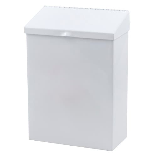 Health Gards® Menstrual Care Disposal Receptacle White Metal Surface Mount 1/Each