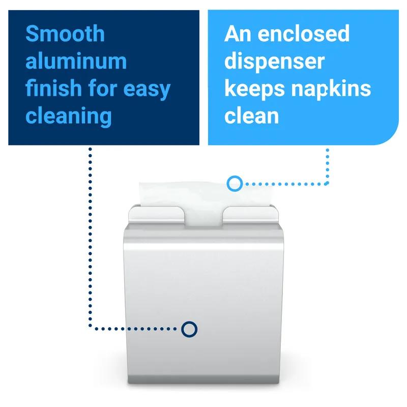 Tork Xpressnap® N4 Napkin Dispenser 5.91X7.1X8.23 IN Silver Metal Tabletop 1/Each