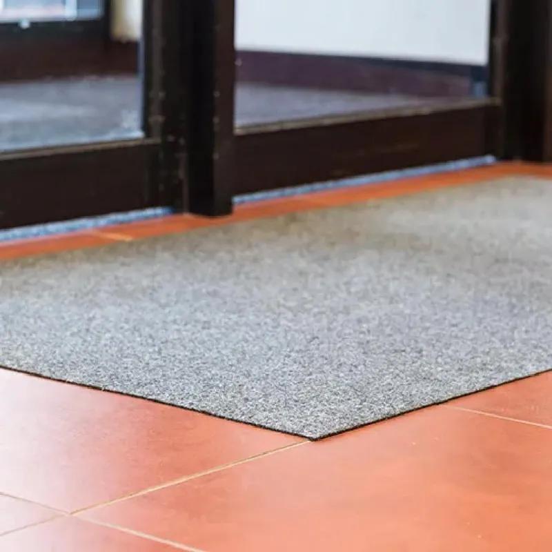 Sure Grip® Floor Mat 34IN X50FT Gray Rubber Adhesive With Adhesive Backing Fast Drying 1/Each