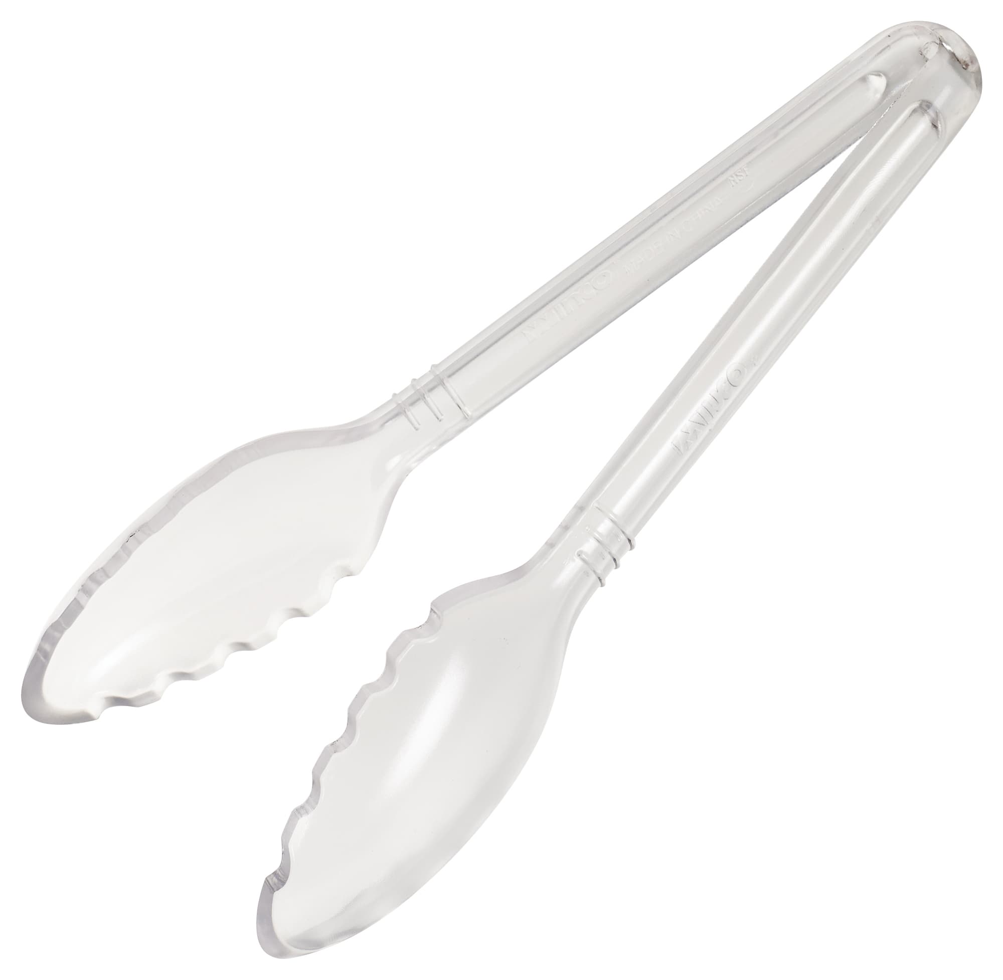 Curv Serving Tongs 9X3.5X2.125 IN Plastic Clear Curved 1/Each