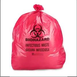 Biohazard Bag 40X47 IN Red Plastic 1.3MIL 100/Case