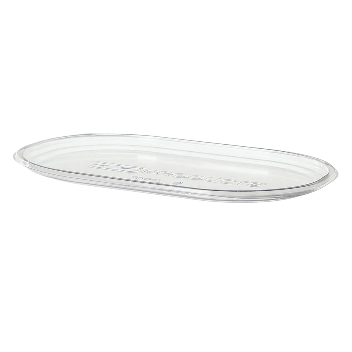 Lid Flat PLA Clear Rectangle For 24-32 OZ Deli Container 400/Case