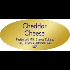 Cheddar Cheese USA Label Foil 500/Roll