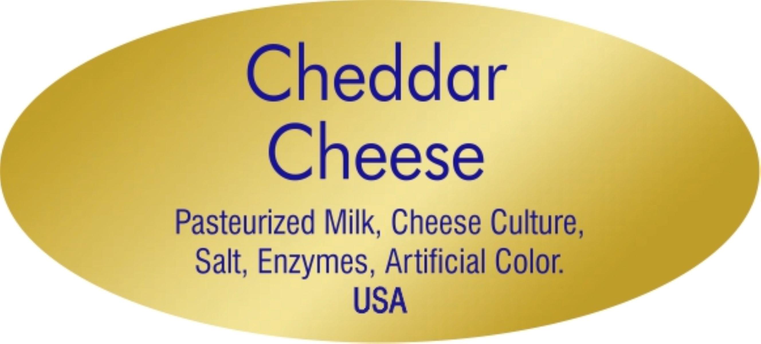 Cheddar Cheese USA Label Foil 500/Roll