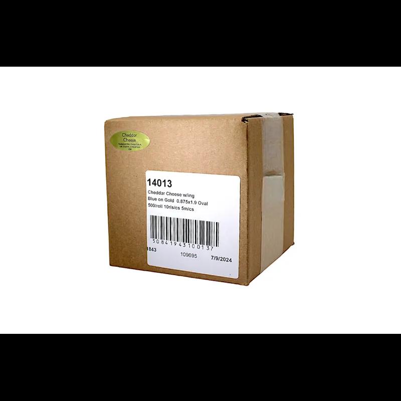 Cheddar Cheese USA Label Foil 500/Roll
