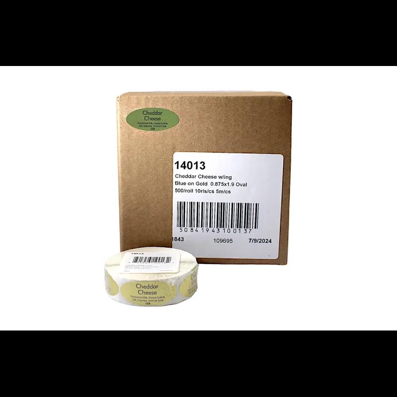 Cheddar Cheese USA Label Foil 500/Roll