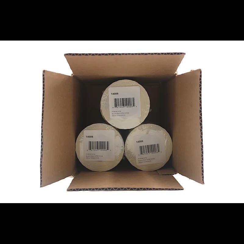 American Deli Ingredient Label 0.875X1.9 IN Blue Gold Oval Ingredients 500 Count/Roll 10 Rolls/Case 5000 Count/Case