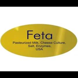 Feta Label Gold Foil 500/Roll