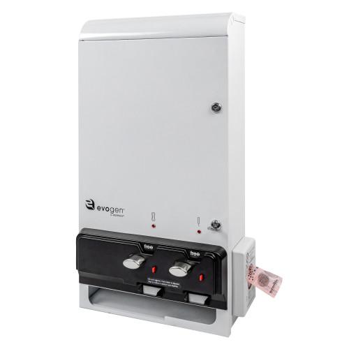 Evogen® Tampon & Pad Dispenser White Metal Free Vend 1/Each