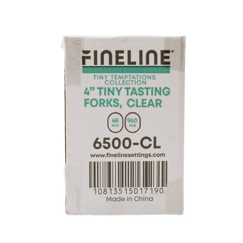 Fork 4 IN Plastic Clear 960/Case