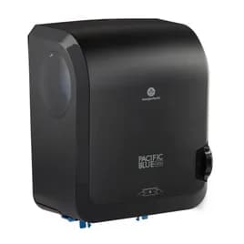 Pacific Blue Ultra™ Paper Towel Dispenser 8 IN Wall Mount Black Mechanical Touchless High Capacity Water Resistant 1/Each