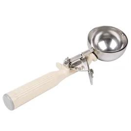Ice Cream Disher 9.38X2.76X1.57 IN 3.25 OZ Stainless Steel Ivory Color Coded Antimicrobial Dishwasher Safe 1/Each