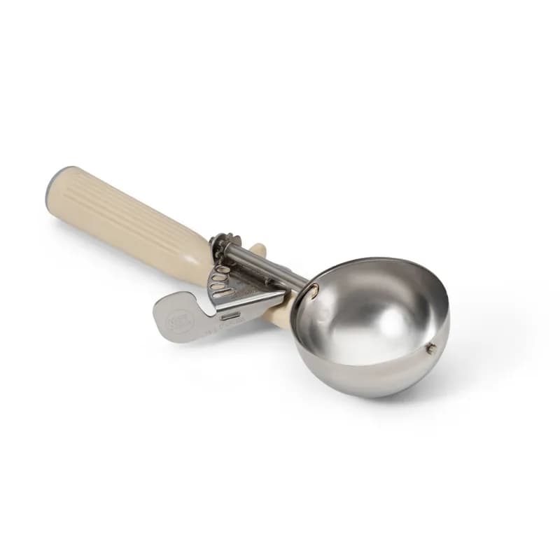 Ice Cream Disher 9.38X2.76X1.57 IN 3.25 OZ Stainless Steel Ivory Color Coded Antimicrobial Dishwasher Safe 1/Each