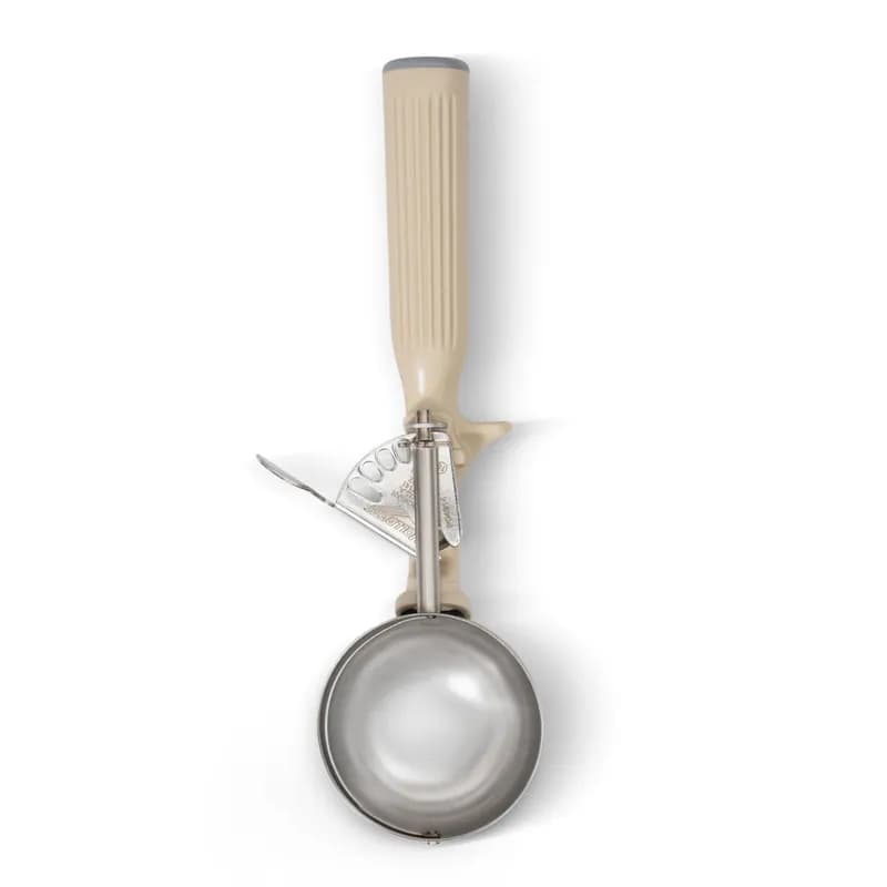 Ice Cream Disher 9.38X2.76X1.57 IN 3.25 OZ Stainless Steel Ivory Color Coded Antimicrobial Dishwasher Safe 1/Each