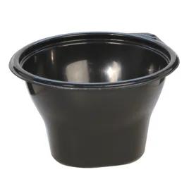 SideKicks® Take-Out Container Base 4.7X2.8X2.6 IN PP Black Round Microwave Safe 750/Case