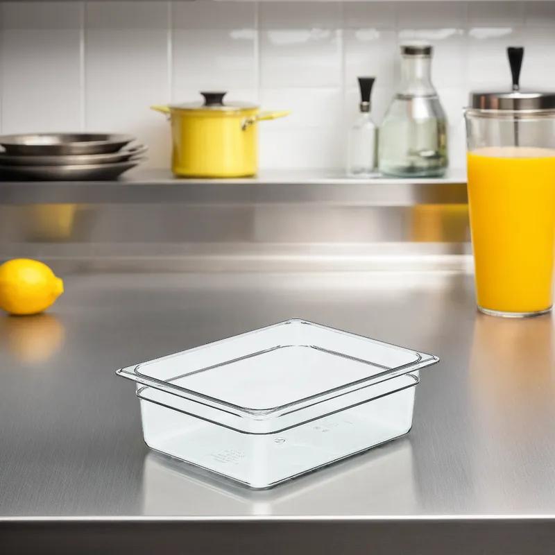 Camwear® Food Pan 4 IN 6.3 QT Clear PC 1/Each