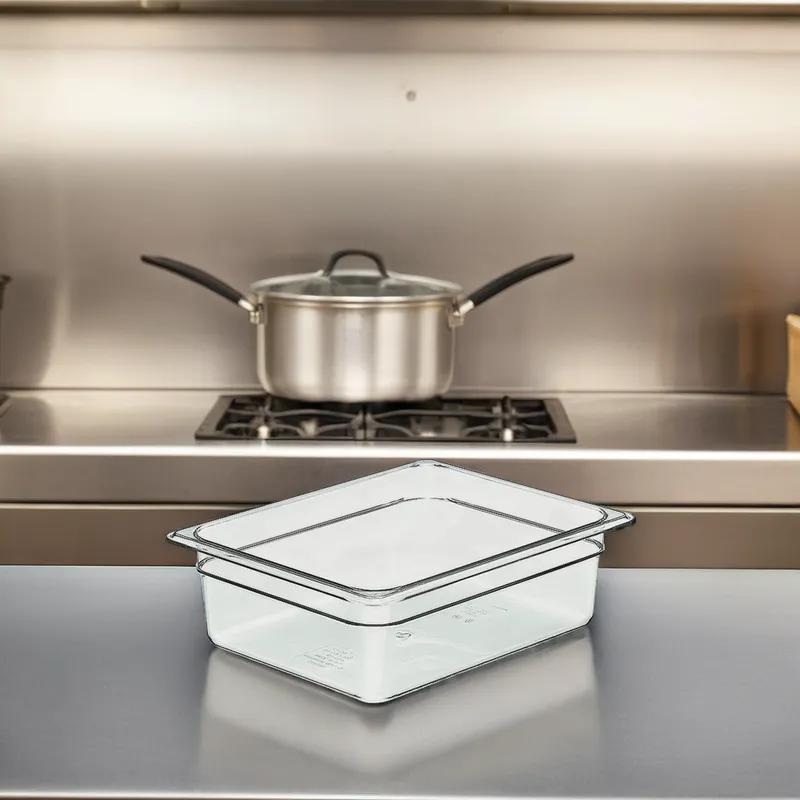 Camwear® Food Pan 4 IN 6.3 QT Clear PC 1/Each