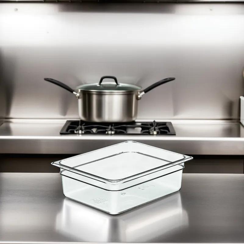 Camwear® Food Pan 4 IN 6.3 QT Clear PC 1/Each