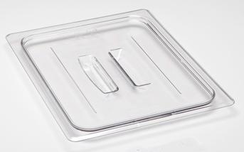 Camwear® Food Pan Lid 1/2 13X10 IN Clear Rectangle PC With Handle 1/Each