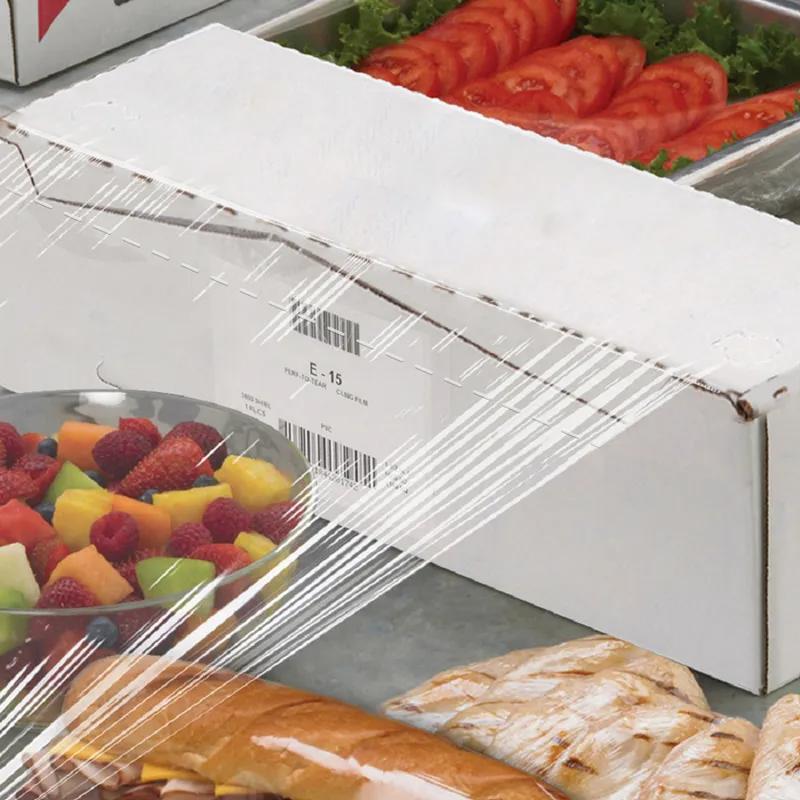 Multi-Purpose Cling Film Sheet 10X10 IN PVC Clear Perforated With Dispenser Box 1900 Sheets/Roll 1 Rolls/Case